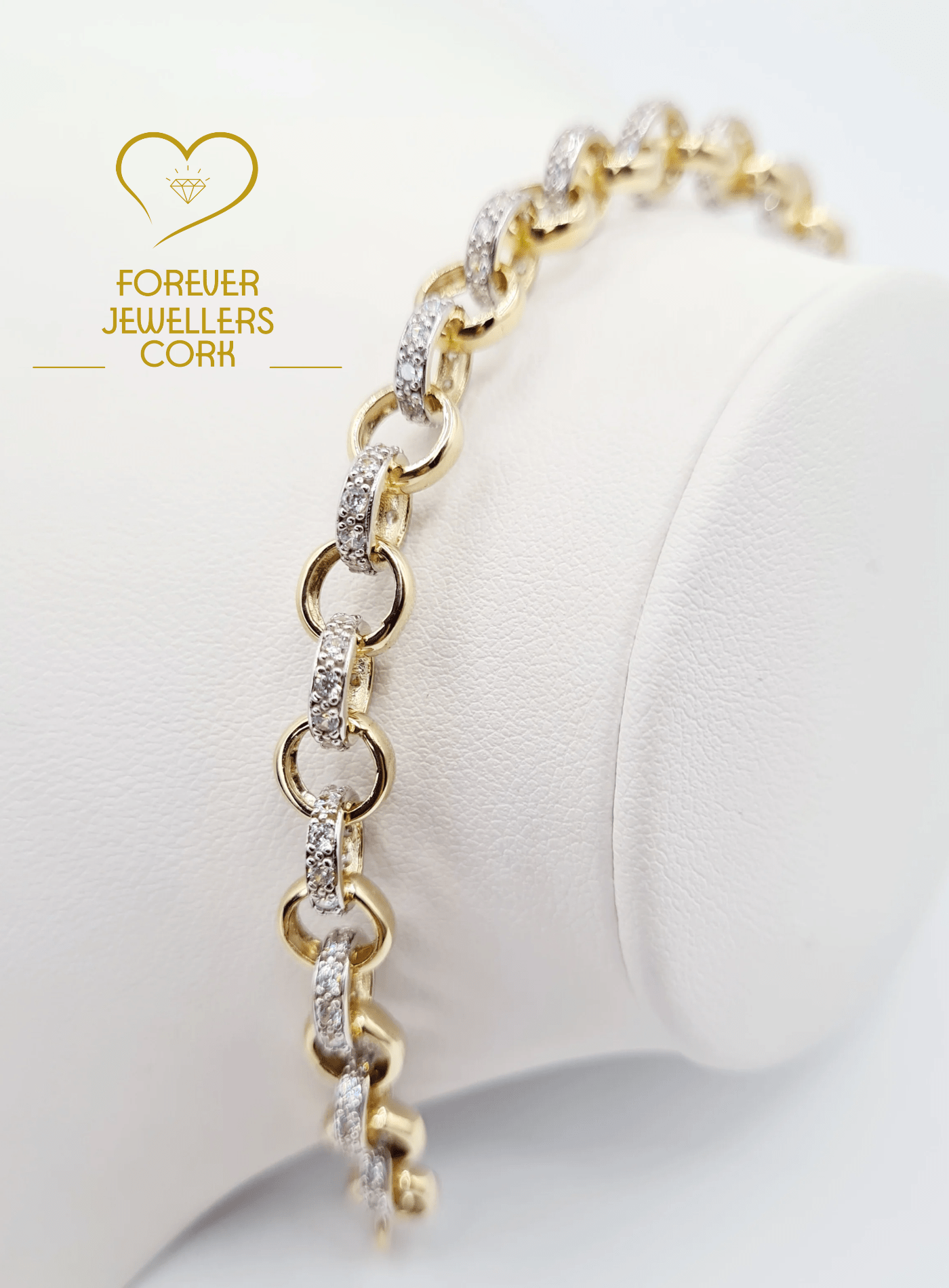 9ct Gold Ladies Belcher Bracelet Forever Jewellers Cork