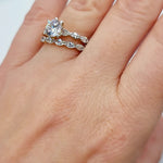 9ct Gold Evelyn Ring Set ~ Stunning Cubic Zirconia Two Piece Ring Set in 9ct Gold. 9ct Gold Ring Sets - Engagement Ring & Wedding Band. Forever Jewellers Cork. Maria Gleeson. Jewellers Cork