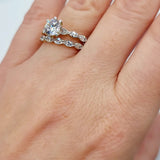 9ct Gold Evelyn Ring Set ~ Stunning Cubic Zirconia Two Piece Ring Set in 9ct Gold. 9ct Gold Ring Sets - Engagement Ring & Wedding Band. Forever Jewellers Cork. Maria Gleeson. Jewellers Cork