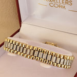 Rolex Style Gold Bracelet. Ladies Rolex Style Bracelet. 9ct Gold Ladies Bracelet. Forever Jewellers Cork. Maria Gleeson. Jewellers Cork.