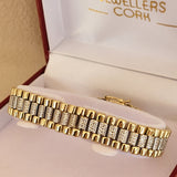 Rolex Style Gold Bracelet. Ladies Rolex Style Bracelet. 9ct Gold Ladies Bracelet. Forever Jewellers Cork. Maria Gleeson. Jewellers Cork.