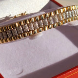 Rolex Style Gold Bracelet. Ladies Rolex Style Bracelet. 9ct Gold Ladies Bracelet. Forever Jewellers Cork. Maria Gleeson. Jewellers Cork.