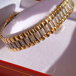 Rolex Style Gold Bracelet. Ladies Rolex Style Bracelet. 9ct Gold Ladies Bracelet. Forever Jewellers Cork. Maria Gleeson. Jewellers Cork.