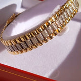 Rolex Style Gold Bracelet. Ladies Rolex Style Bracelet. 9ct Gold Ladies Bracelet. Forever Jewellers Cork. Maria Gleeson. Jewellers Cork.