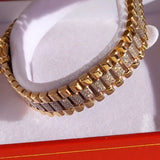 Rolex Style Gold Bracelet. Ladies Rolex Style Bracelet. 9ct Gold Ladies Bracelet. Forever Jewellers Cork. Maria Gleeson. Jewellers Cork.