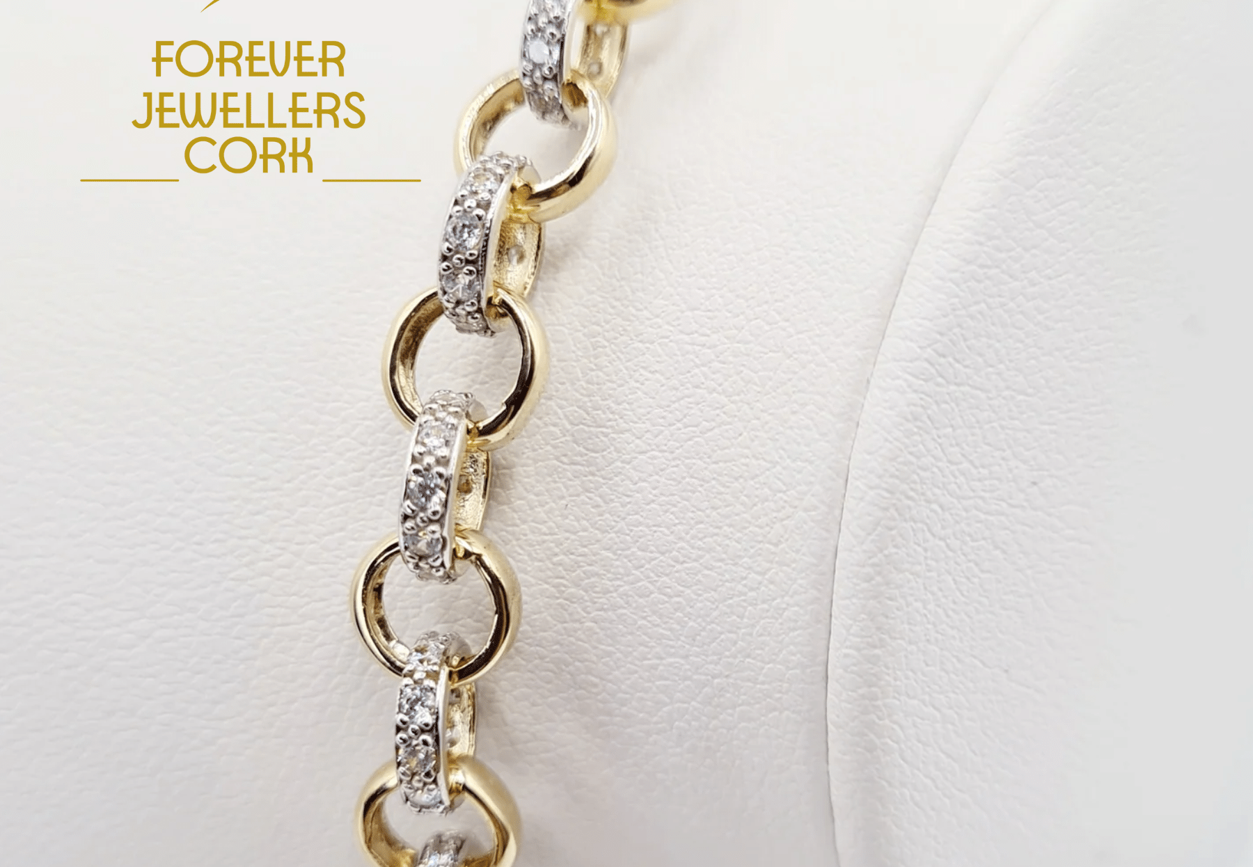 Children's 9ct gold belcher bracelet clearance