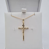 9ct gold crucifix cross pendant with 18-inch chain – Communion & Confirmation jewellery