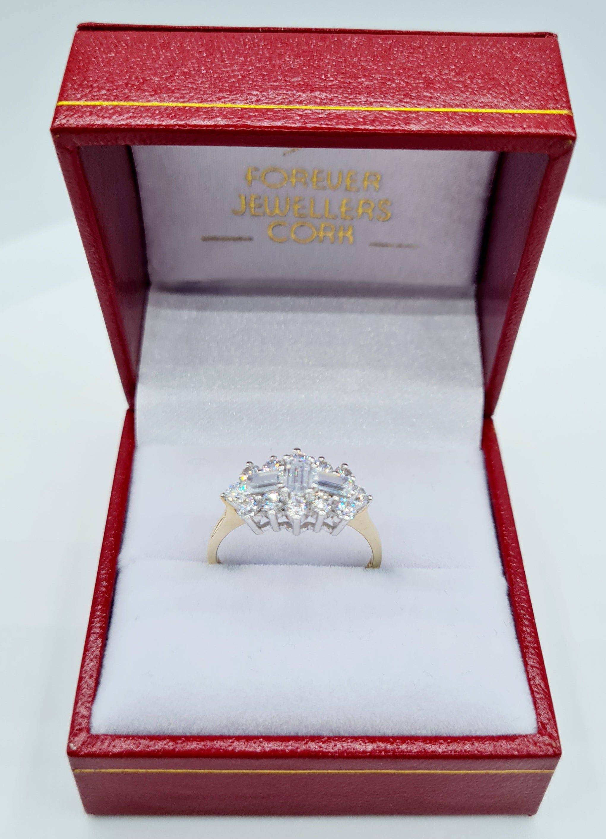 9ct deals cz ring