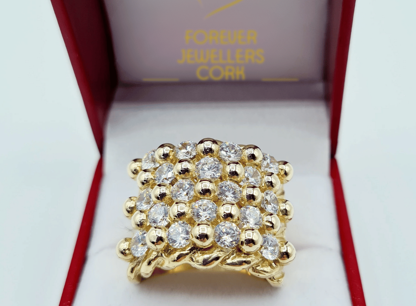 Mens gold 2025 keeper ring