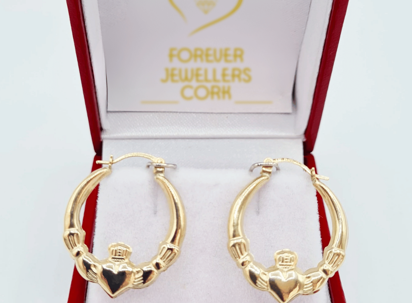 Large claddagh earrings online