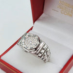 Silver ring with gemstones in a red Forever jewellers Cork box