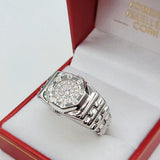 Silver ring with gemstones in a red Forever jewellers Cork box
