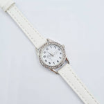 First Holy Communion Watch for girls or boys - White with cz's 