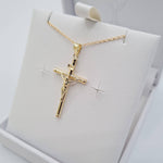 9ct gold crucifix cross pendant with 18-inch chain – Communion & Confirmation jewellery