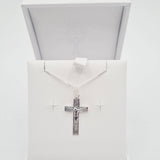 Sterling silver crucifix cross pendant with chain – Communion & Confirmation jewellery