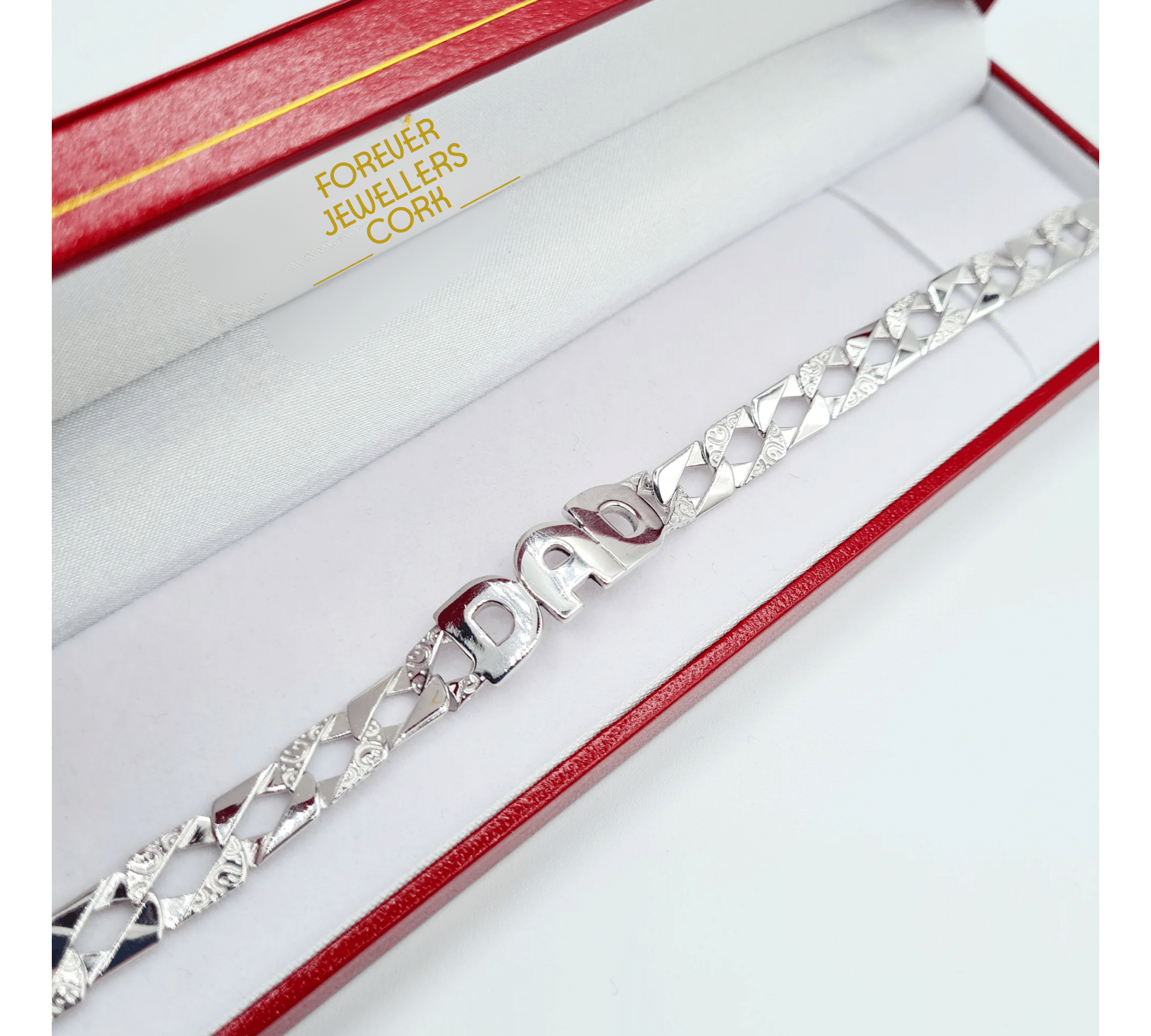 Sterling silver dad discount bracelet